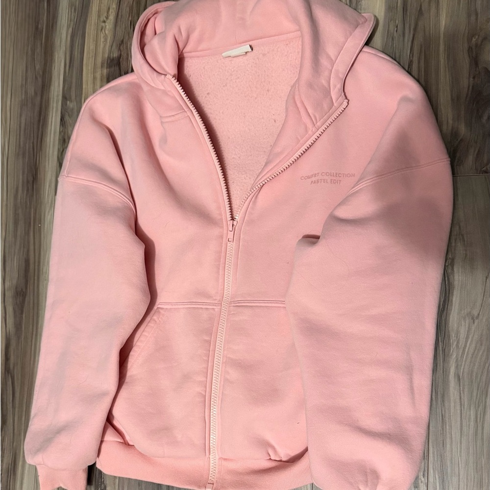 Comfrt Pastel Collection Zip-Up Hoodie & Straight Leg Sweatpants Set – Small - Picture 2 of 6